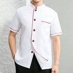 White with red edge [short sleeves] / XL/175