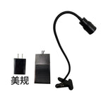Black uv white light 5w clip pedal us standard