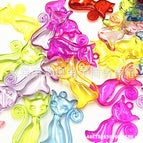 Randomly mixed colors / Persian cat 41*27mm 0.5kg about 180 pieces