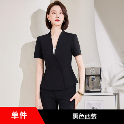 Formal wear women's business wear suit suit skirt business reception sales department work clothes Hotel hotel front desk work clothes