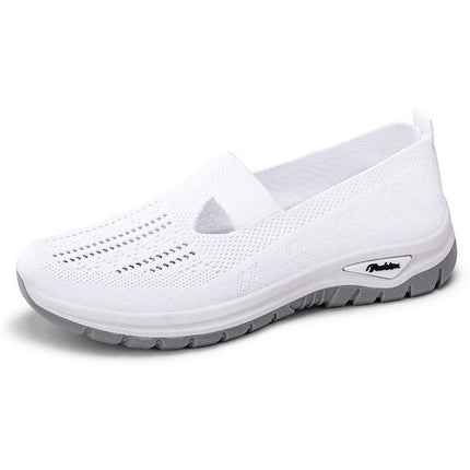 Shoes Women's Casual Shoes Cross-Border Large Size Breathable Mesh Shoes Slip-On Old Beijing Cloth Shoes Versatile Women's Shoes Mom's Shoes