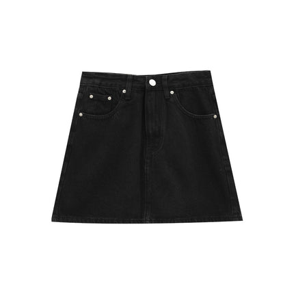 Love and Nancy Guangzhou Thirteen Lines Xia Original New A-Line Studded Leg-Lengthening Sexy Style Denim Skirt 22469