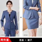 gray blue suit gray blue dress / 3XL