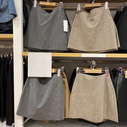 Japanese-Style Women's Clothing 25 Autumn New Casual Mini Skirt Pants Slim Fit Versatile Bodycon Shorts Half Skirt 479662