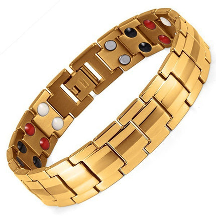 European and American Cross-Border Bracelet Creative Men's Bracelet 15mm Detachable Double Row Magnet Bracelet
