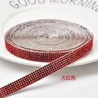 2 rows of diamonds 0.4cm / Bright red