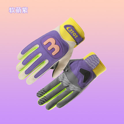Motorcycle Riding Gloves Full-Finger Outdoor Off-Road Equestrian Sports Hiking Camping Fashion Macaron Motorcycle Gloves