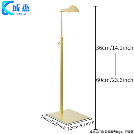 Cross-border Source Stainless Steel Display Hanging Bag Display Rack Women's Bag Rack Support Bag Rack Floor Adjustable Bag Rack