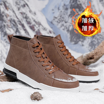 Men's shoes autumn and winter new high-top board shoes men's casual business shoes ins versatile sports fashion shoes one-piece delivery