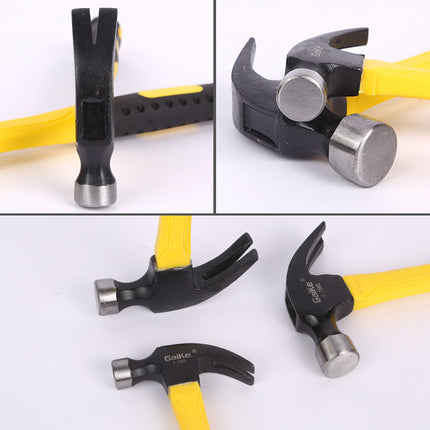 Plastic-Coated Handle Claw Hammer, Household Small Hammer, Industrial Nail Puller, Construction Tool, Carbon Steel Carpenter's Hammer, Non-Slip