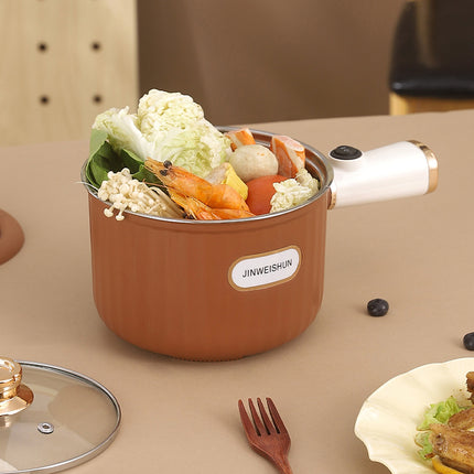 304 Liner Multi-functional Electric Cooking Pot Household Small Pot Dormitory Cooking Noodle Pot Hot Pot Small Electric Pot Intelligent Integrated Pot
