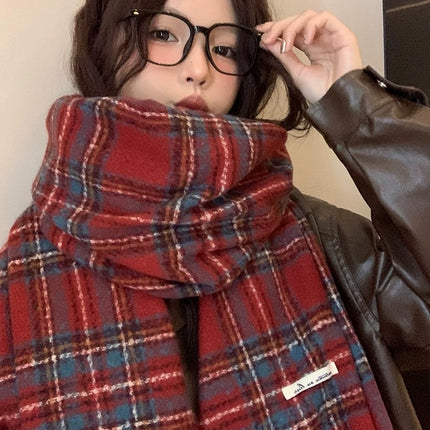 Factory Mixed Batch New Plaid Scarf Women's Winter Ins All-match Student Scarf Warm Cashmere Korean Style Scarf