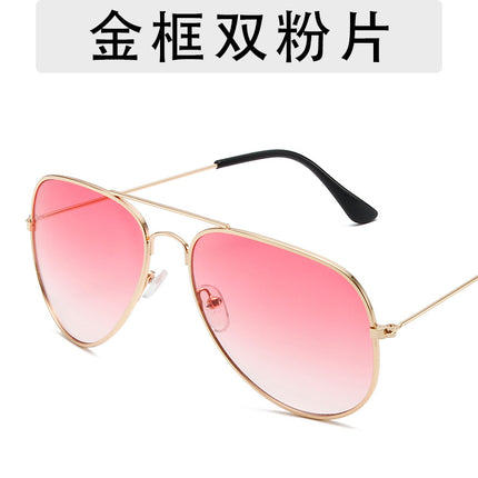 3025 fashion aviator goggles men and women personalized hip-hop all-match sunglasses 3026 colorful ocean sunglasses