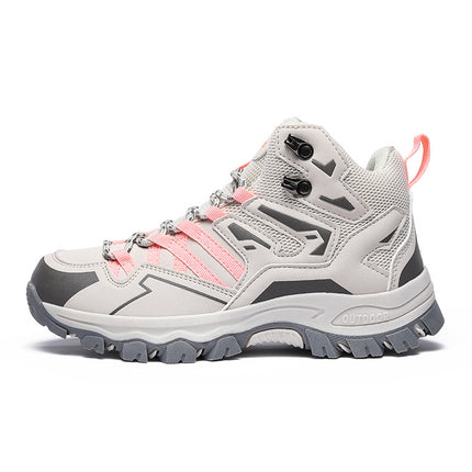 Foreign Trade Multi-Color 2025 New Casual High-Top Outdoor Shoes Hiking Shoes Men and Women Same Style Hiking Shoes Couples Casual Shoes