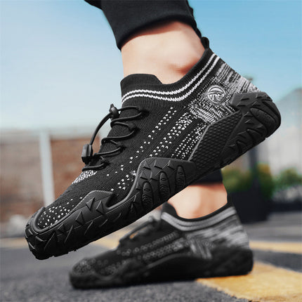 Light Luxury Designer 2025 Summer Style Douyin Live Broadcast Men's Shoes Socks Shoes Ultra-Light Sports Running Breathable Men's Shoes