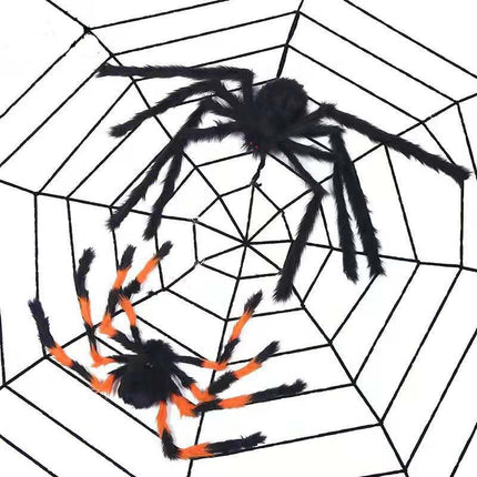 Halloween plush toy spider bar haunted house decoration props ghost festival spoof trick toy simulation big spider