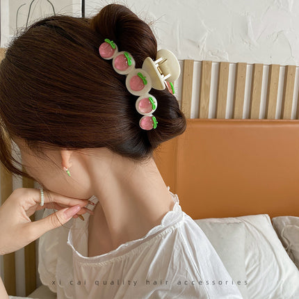 2025 New Style Hair Claw Clip for Women, Large Size for Thick Hair, Hairpin for the Back of the Head, Shark Clip, Versatile Heart-Shaped Hair Accessory