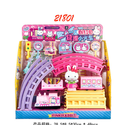 One-word pink rabbit kitchen refrigerator cake dessert shop girl simulation play house toys wholesale mini notebook