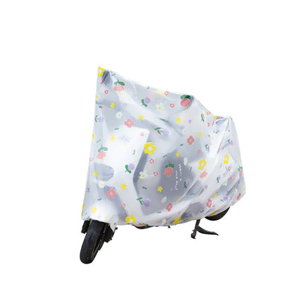 Electric Car Cover Rain and Dust-proof Universal Rain-proof Electric Car Rain Cover Cartoon Battery Car Cover Electric Car Clothes