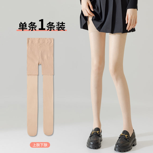 Anti-wolf stockings women's summer pineapple stockings thin anti-hook silk free cut sexy lace anti-light wholesale