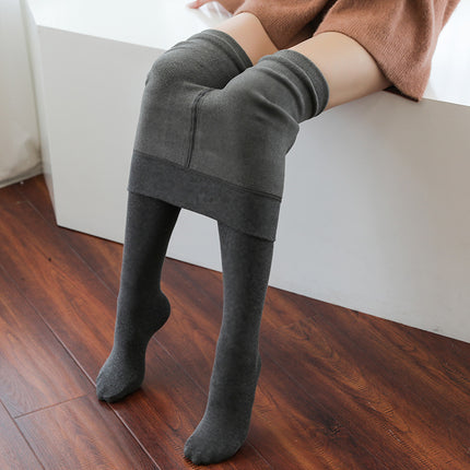 Fleece-Lined Thick Leggings 200g Dragon Claw Wool Pantyhose Autumn and Winter Bare-Leg Stockings Yiwu Wholesale Manufacturer