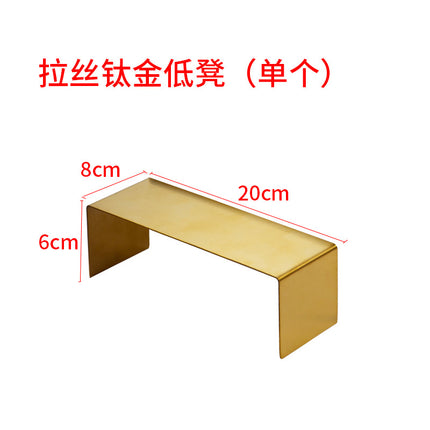 Clothing Store, Shoe Store, and Bag Display Props, High and Low Models, Stainless Steel Shoe and Bag Display Racks, Hot-Selling Cross-Border Items
