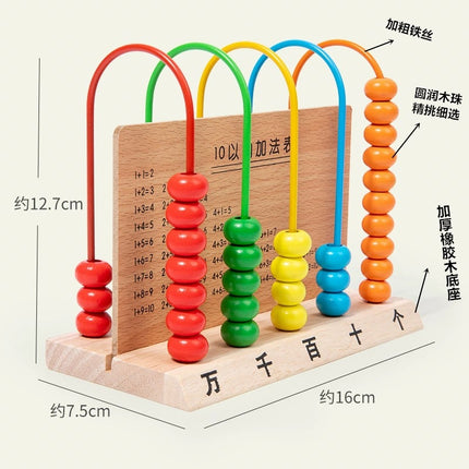 Five-gear counter primary school students' first and second grade mathematics teaching aids, counting tools, arithmetic, ten thousand five-element calculation framework learning tools