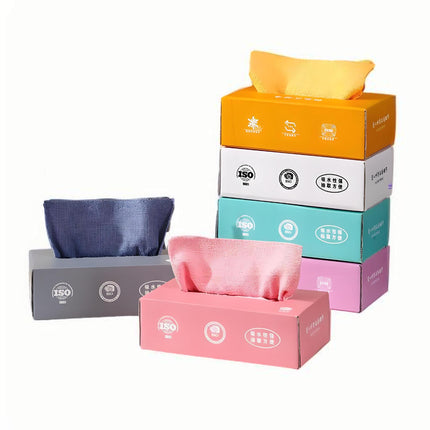 Extraction type wet and dry dual-use extraction box dishcloth wholesale household dishwashing towel boxed dishcloth essential for lazy people to draw paper dishcloth