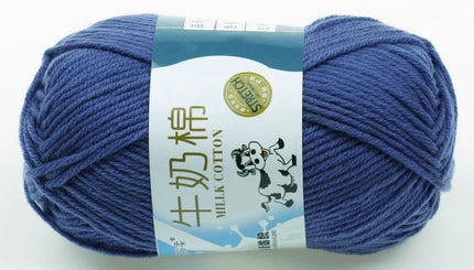 Five-Strand Milk Cotton Wool Ball Wholesale Medium Thick Thread Crochet Doll Shoes Scarf Handmade DIY Knitting Material Package
