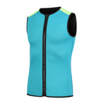lake blue vest / S