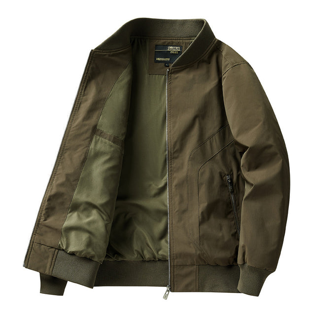 Jacket Men's 2025 Spring and Autumn New Aviator Jacket Tooling All-match Baseball Collar Casual Tooling Top 2518