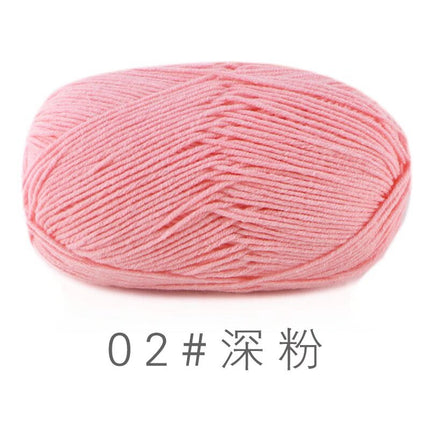 Su He 4-strand Milk Cotton Baby Wool Combed Cotton Fine Wool Hand Knitted Sweater Pure Cotton Baby Wool Ball