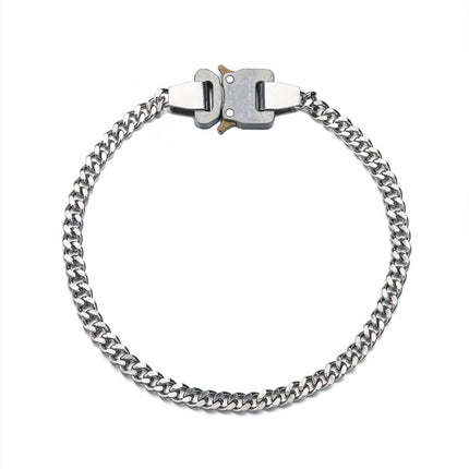 High Street Fashionable Plug Lock Ins Metal Thick Chain Gold Plated Hip Hop Street Trendy Accessories Short Clackbone Chain