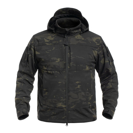 Bone frog sleeper soft shell jacket Bird's same cold-proof soft shell hat detachable outdoor tactical soft shell