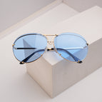 Gold frame ocean blue