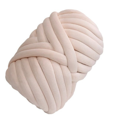 Extra Thick Filled Cotton Icelandic Velvet Wool Ball Woven Bag Pillow Handmade Blanket Cat Nest DIY Cat Nest Thick Wool