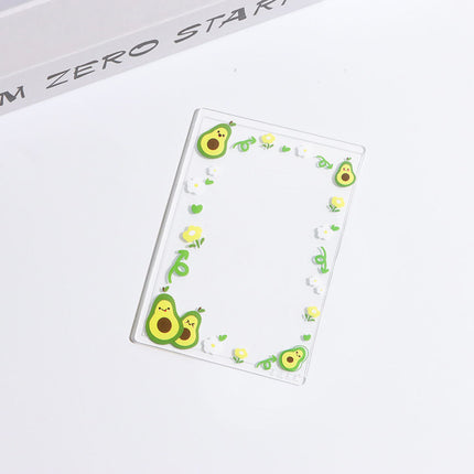 Small Fresh Cherry Album Small Card Protective Cover Hard Rubber Cover 40 Silk High Permeable Anti-scratch Tear Film B8 Bead Chain Card Cover in stock