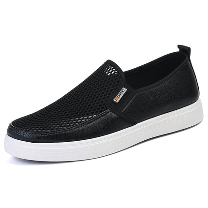 Men's Shoes Summer Breathable Slip-On Cloth Shoes Driving 2025 New Lightweight Mesh Walking Sports Mesh Shoes