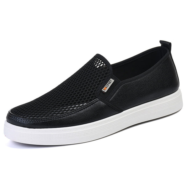 Men's Shoes Summer Breathable Slip-On Cloth Shoes Driving 2025 New Lightweight Mesh Walking Sports Mesh Shoes