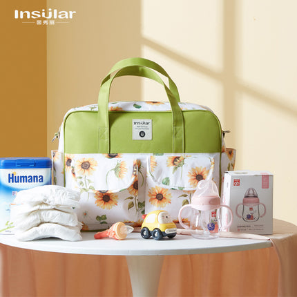 Multifunctional Cross-Body Mommy Bag for Pregnant Women, Fashionable Waterproof Mother and Baby Bag, Portable Maternity Bag, Mother Bag Cross-Border