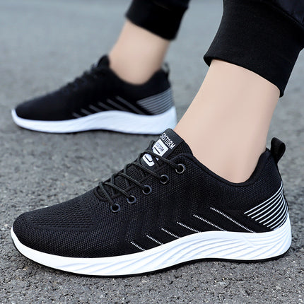 Shoes Men's Sports Shoes Breathable Non-Stinky Mesh Shoes Soft Sole Comfortable Running Shoes Large Size Fashion Men's Shoes Single Shoes