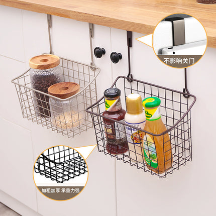 Cabinet Door Rear Hanging Basket Storage Frame Dormitory Artifact Bedside Hanging Basket Kitchen Bathroom Multifunctional Finishing Storage Basket