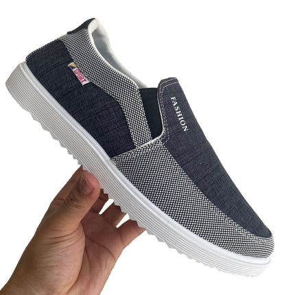 Men's Shoes Autumn Breathable Old Beijing Cloth Shoes Men's Casual Lazy One-Step Low-Top Canvas Shoes All-Match Board Shoes
