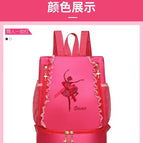 Rose red embroidered man bag / 33*26*16