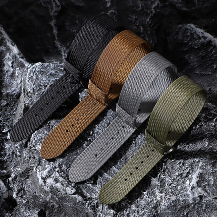 New thin NATO nylon strap fits Huawei Seiko No.5 water ghost a canvas watch strap 20/22mm