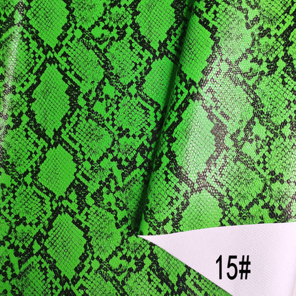 Pu Snakeskin Pattern Leather Fabric, Python Pattern Leather for Bags, Anime Belts, Soft Bags, Headboard Backs, Artificial Leather with Animal Prints