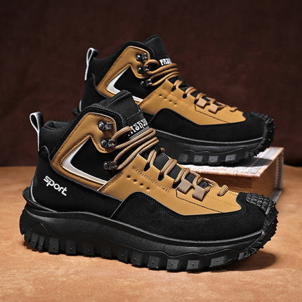 Men's Shoes plus size All-match Mountaineering Non-slip Wear-resistant Outdoor Casual Trendy Shoes Men's Spring Korean-style Autumn Light Torre Shoes