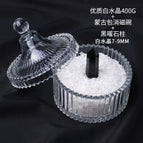 Mongolian bag + high quality white crystal gravel 400g + obsidian column