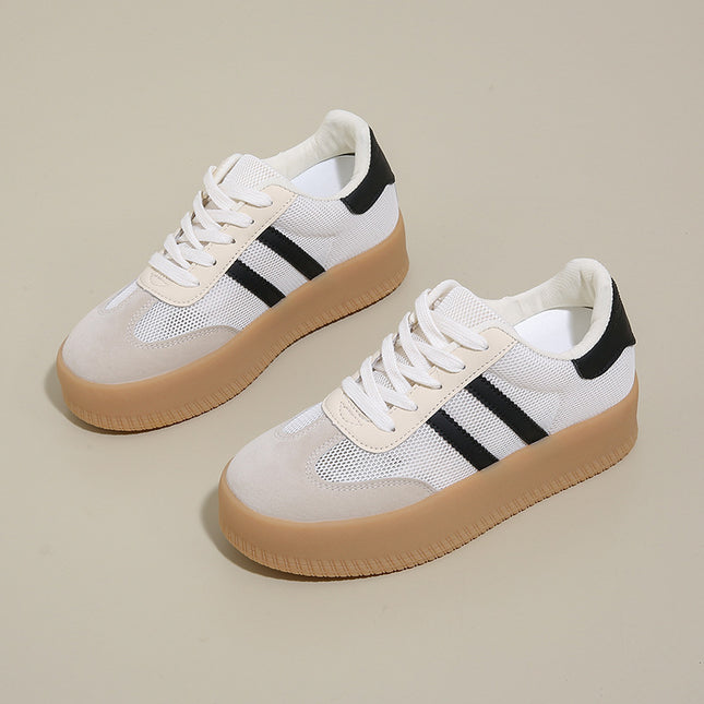 Invisible Inner Height Increase 7cm De Training Shoes Shorty Music Women's Shoes 2025 Spring New Forrest Gump Shoes Super Fire Casual Shoes