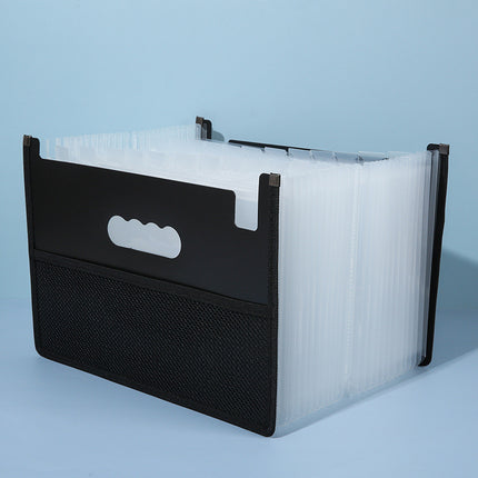 Accordion File Folder with 13/25 Compartments for Student Test Paper Classification, Edge-Bound Portable Document Bag, Test Paper Storage Bag